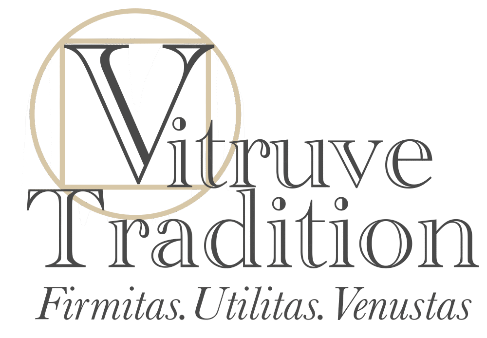 Logo Vitruve Tradition avec slogan